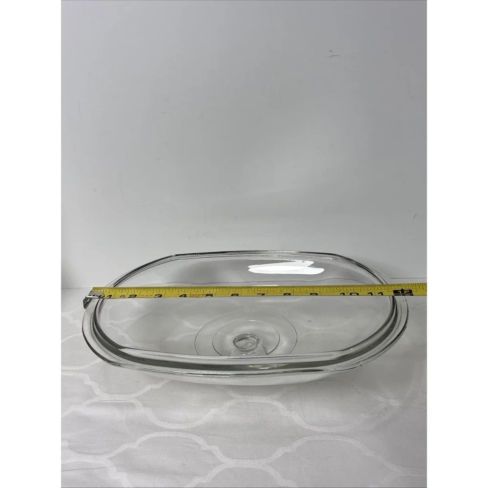 Original Rival Crock Pot Oval Glass Cover Lid Only  3860 3745 3755 3756 Chipped
